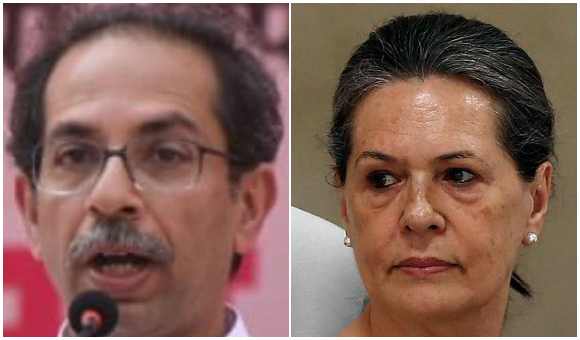 uddhav thakrey and sonia gandhi