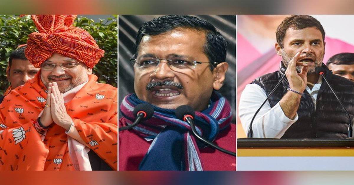 kejriwal amit shah and rahul gandhi
