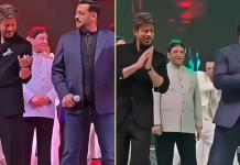 বিয়েবাড়িতে সলমনের সিগনেচার স্টেপ হুবহু নকল শাহরুখের! স্টারডম ভুলে মঞ্চ কাঁপালেন দুই ‘খান’