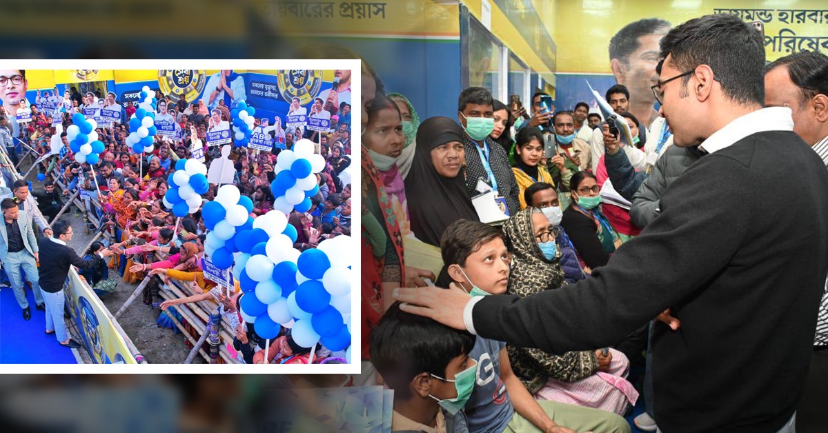 সাতগাছিয়ায় সেবাশ্রয় ২ শিবির পরিদর্শন অভিষেকের, আপ্লুত স্থানীয়রা