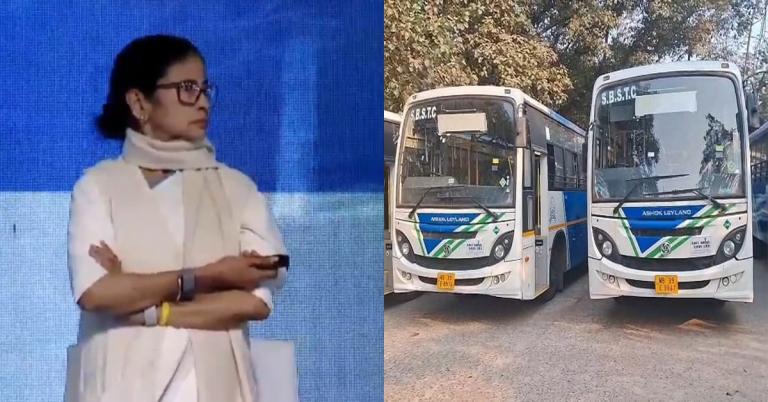 উত্তর থেকেই দক্ষিণের পরিবহনে নয়া পদক্ষেপ, সিএনজি সরকারি বাসের উদ্ধোধন মমতার