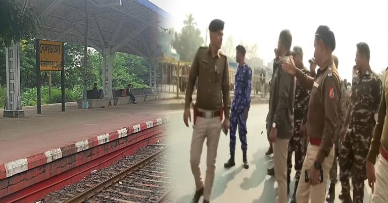 সকাল থেকে শান্ত বেলডাঙা, এখনও বন্ধ শিয়ালদহ-লালগোলা শাখায় ট্রেন চলাচল