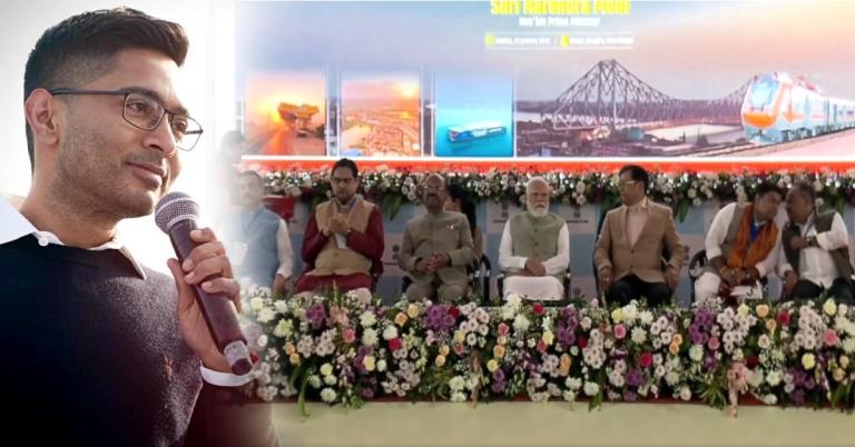 এভাবে অভ্যর্থনা! মোদির মঞ্চে বাজল সেবাশ্রয়ের গান!