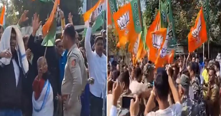TMC-BJP মিছিল ঘিরে উত্তেজনা বলাগড়ে, পুলিশের তৎপরতায় পরিস্থিতি নিয়ন্ত্রণে