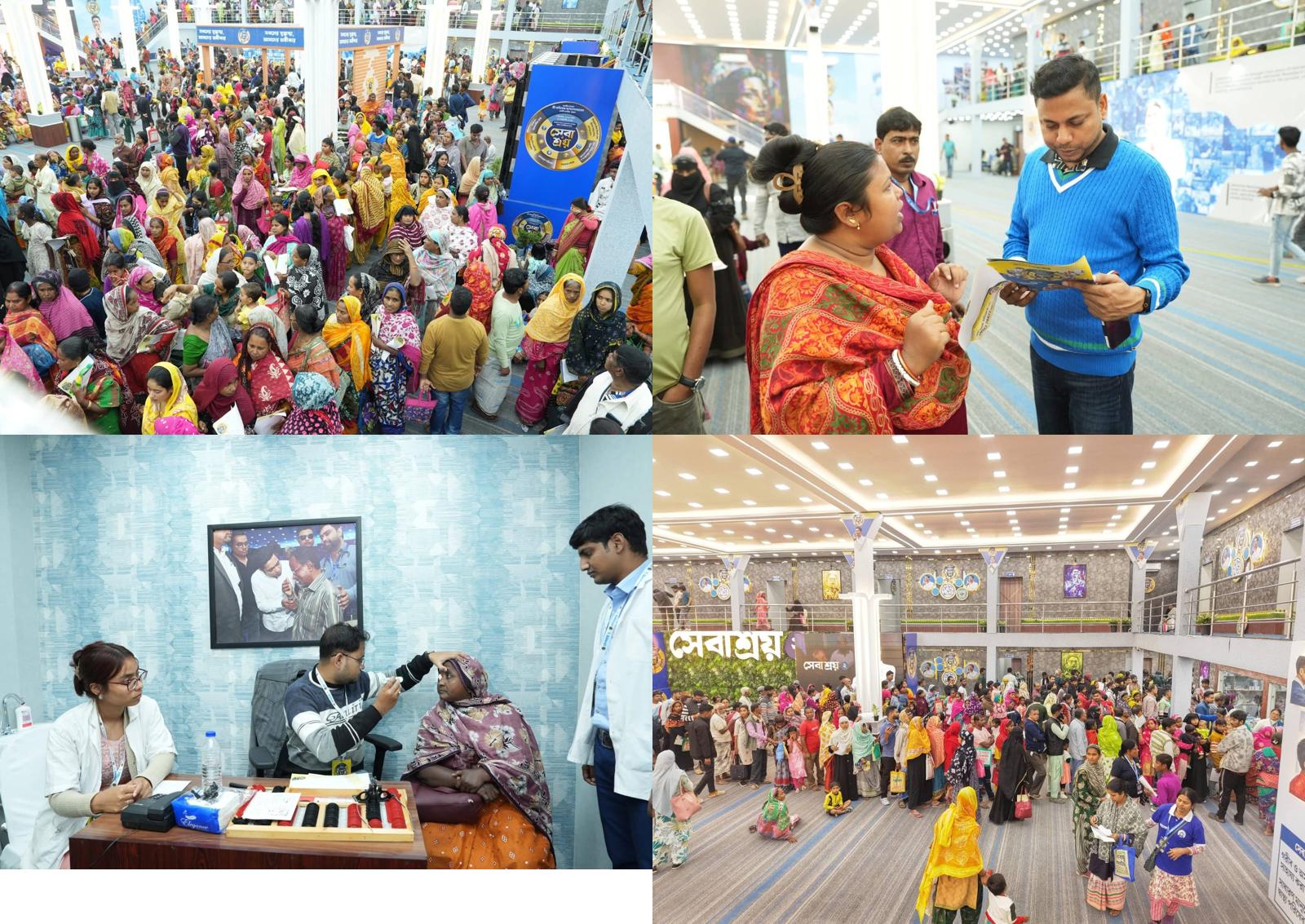 বিরাট কর্মযজ্ঞ, দারুন সাড়া, ডায়মন্ড হারবার সেবাশ্রয়ে দিনে ২৫ হাজার মানুষের চিকিৎসা