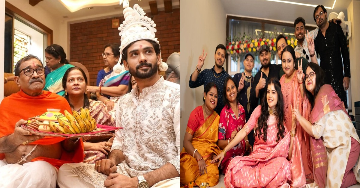 সরস্বতী পুজোর সন্ধ্যায় মধুমিতার মালাবদল, অতীত ভুলে নতুন অধ্যায় শুরুর পথে অভিনেত্রী 