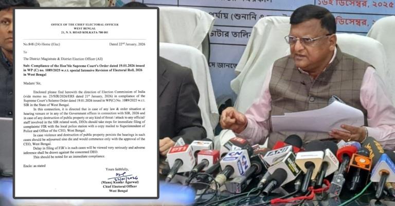 SIR প্রক্রিয়া ভেস্তে দিতে চাল! অশান্তিতে শুনানি বন্ধ রেখে পুলিশি পদক্ষেপে জোর কমিশনের