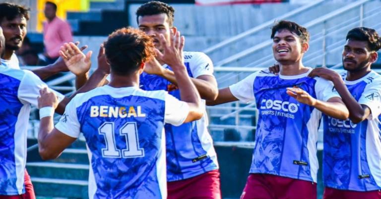 সায়নের গোলই স্বস্তির জয়, কোয়ার্টার ফাইনালে বাংলা