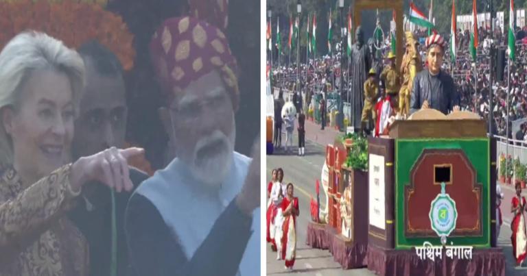 'মান্তাগিনি': কর্তব্যপথের কুচকাওয়াজে মাতঙ্গিনীর নাম-বিকৃতি! তীব্র নিন্দা তৃণমূলের