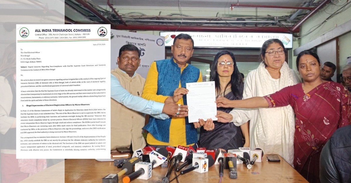 আইন ভেঙে মাইক্রো-অবজার্ভার নিয়োগ! ভোটারদের নাম কাটতে কমিশনের কারচুপিকে চ্যালেঞ্জ তৃণমূলের