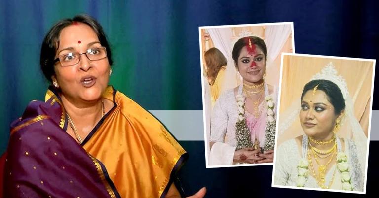 সাদা পোশাকে বিয়ের সাজে ট্রোলড বঙ্গললনা, হিন্দু রীতির প্রসঙ্গ তুললেন মমতাশংকর 