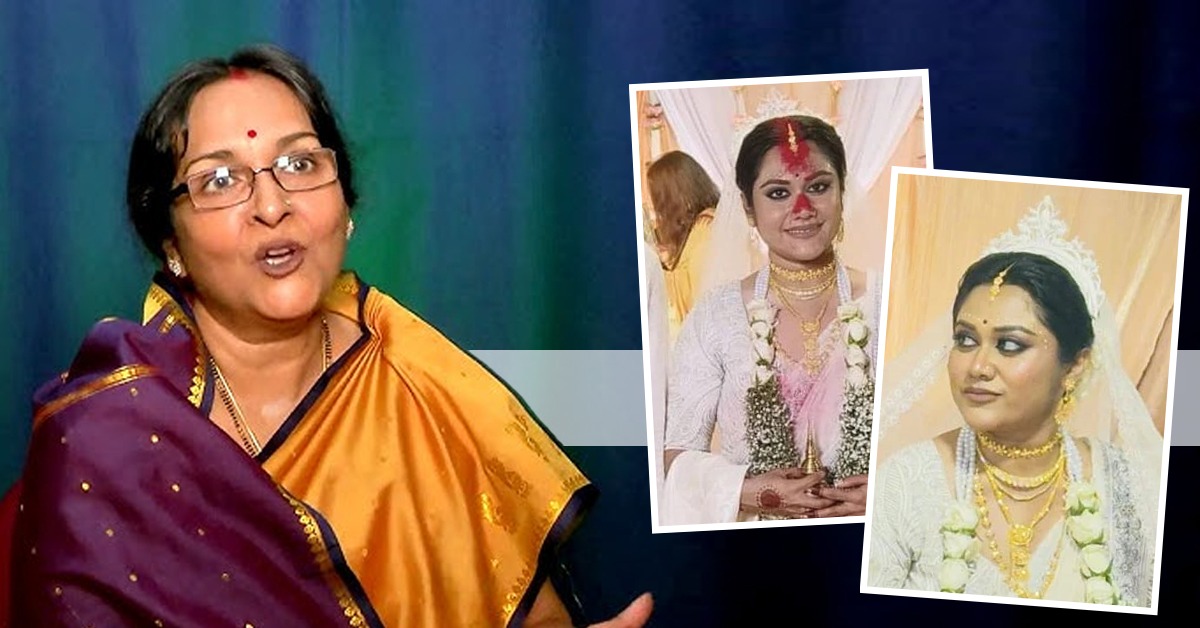 সাদা পোশাকে বিয়ের সাজে ট্রোলড বঙ্গললনা, হিন্দু রীতির প্রসঙ্গ তুললেন মমতাশংকর 