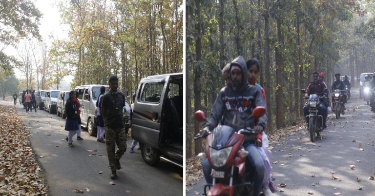 হাতি রুখতে 'ঐরাবত', মাধ্যমিক পরীক্ষার্থীদের এসকর্ট করল বনদফতর!