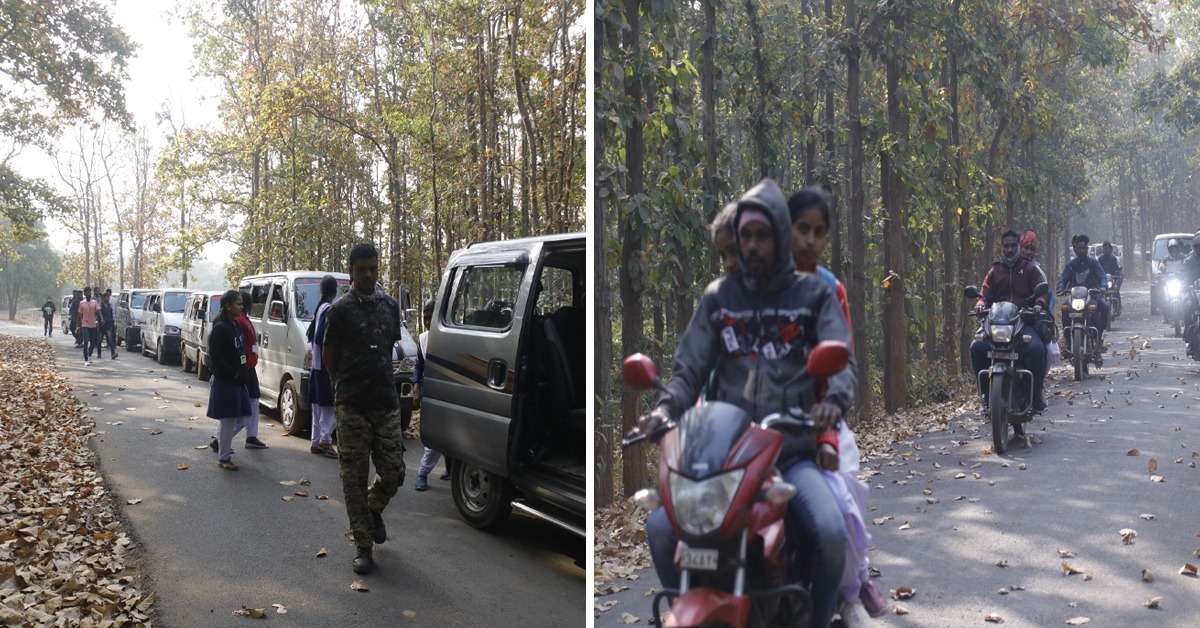 হাতি রুখতে 'ঐরাবত', মাধ্যমিক পরীক্ষার্থীদের এসকর্ট করল বনদফতর!