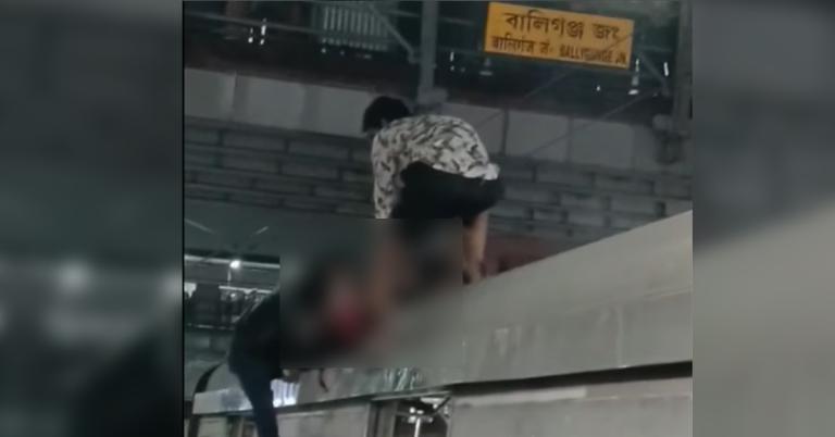বালিগঞ্জ স্টেশনে চাঞ্চল্য: ফ্লাইওভার থেকে ট্রেনের ছাদে ঝাঁপ যুবকের, বিদ্যুৎস্পৃষ্ট হয়ে আশঙ্কাজনক