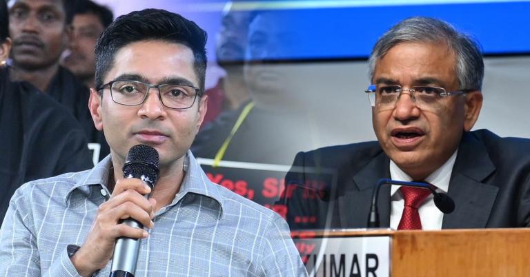 কে অভদ্র? নির্বাচন কমিশনার জ্ঞানেশের দাবিতে যথার্থ প্রশ্ন অভিষেকের