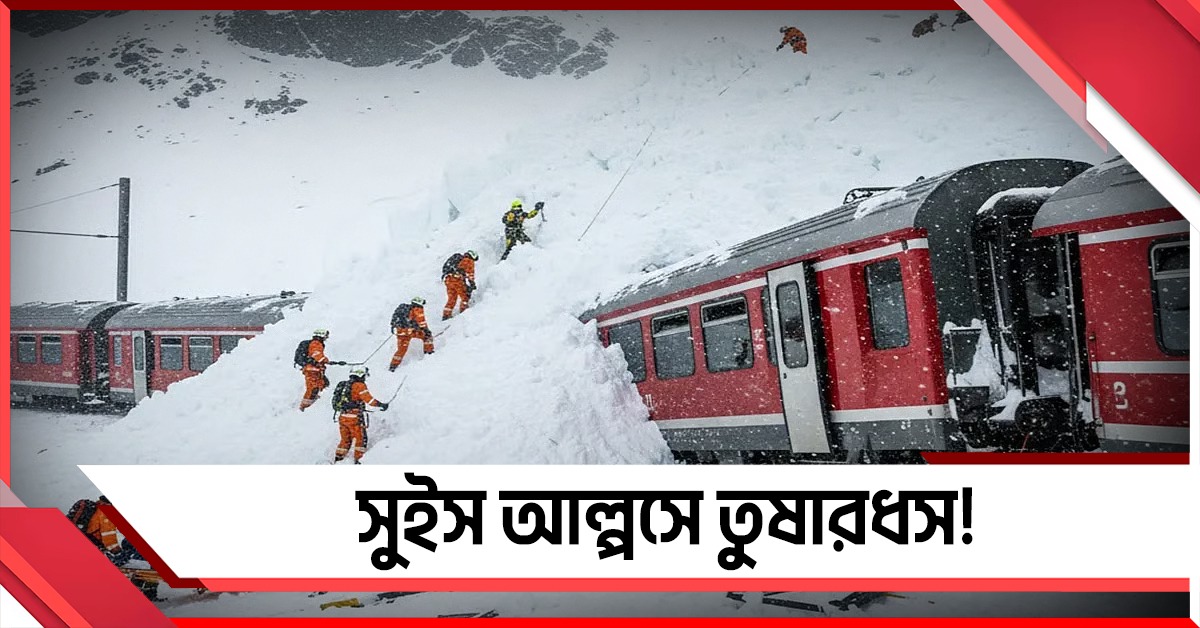 সুইস আল্পসে তুষারধস: লাইনচ্যুত ট্রেন, আহত বহু