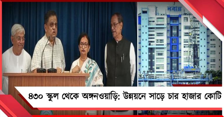 ৪৩০ মডেল স্কুল থেকে অঙ্গনওয়াড়ি উন্নয়ন: সাড়ে ৪ হাজার কোটির নতুন প্রকল্প