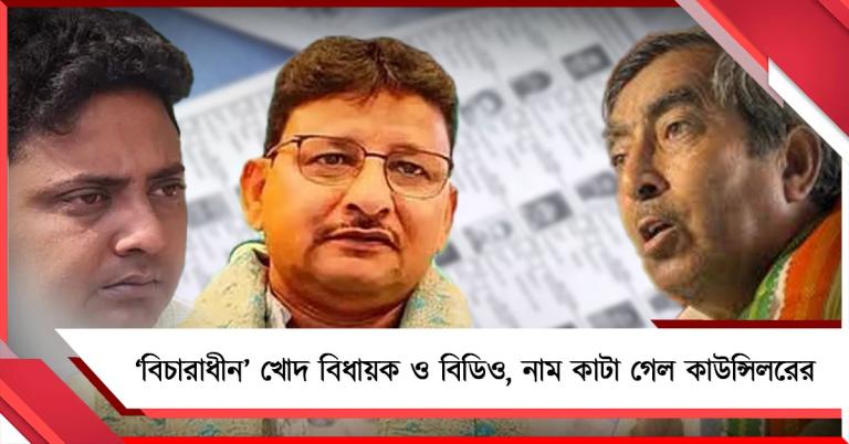 ভোটার তালিকায় বিভ্রাট: ‘বিচারাধীন’ খোদ বিধায়ক ও বিডিও, নাম কাটা গেল কাউন্সিলরের
