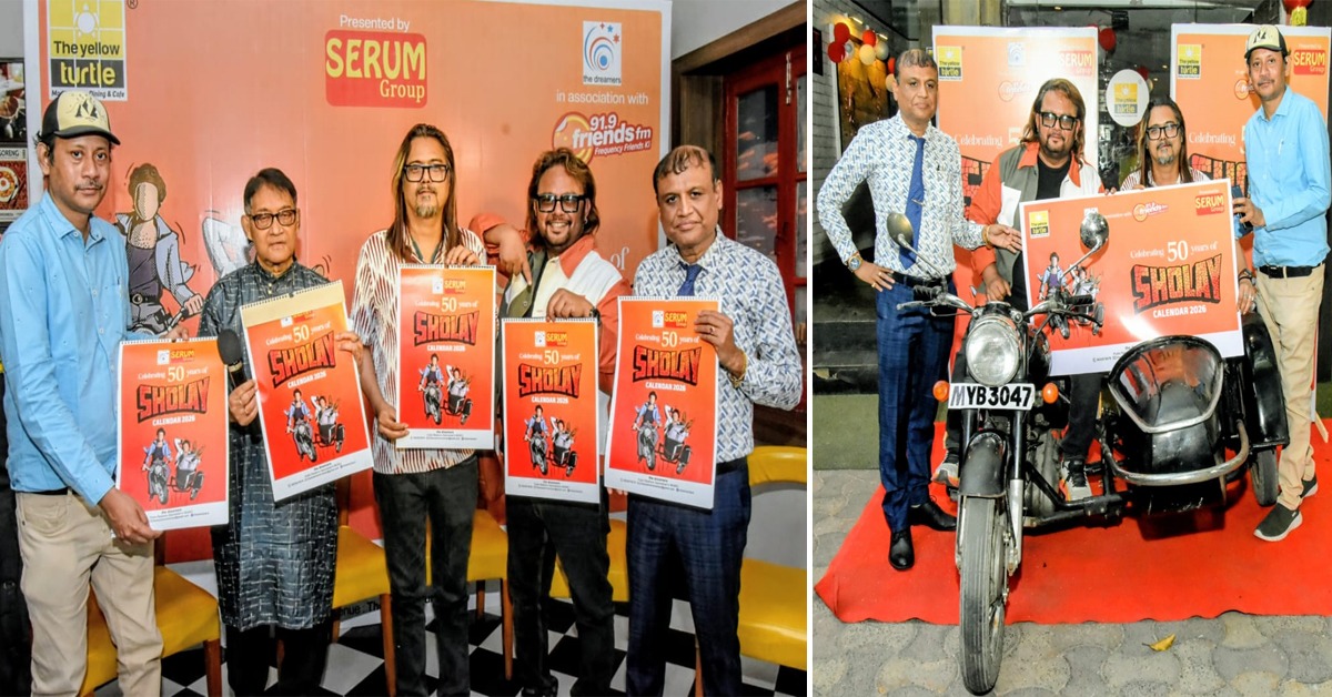 শোলে-র পঞ্চাশে বিশেষ ক্যালেন্ডার প্রকাশ, জয়-বীরু হলেন সিধু-পটা