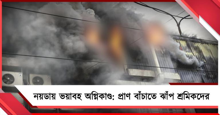 নয়ডায় ভয়াবহ অগ্নিকাণ্ড: প্রাণ বাঁচাতে জানলা দিয়ে ঝাঁপ শ্রমিকদের, আশঙ্কাজনক ২৬!