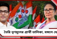 বিধানসভা নির্বাচনের প্রার্থী তালিকা প্রস্তুত, মঙ্গলেই ঘোষণার পথে তৃণমূল