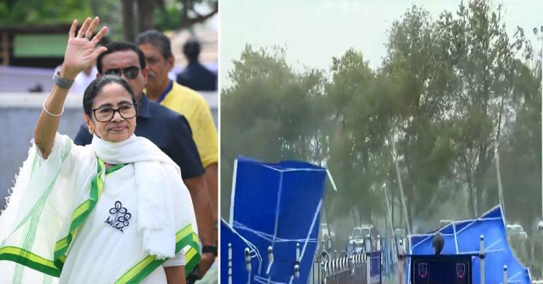 খারাপ আবহাওয়ার জের, অবতরণ করতে না পেরে কলকাতার আকাশে চক্কর মুখ্যমন্ত্রীর বিমানের