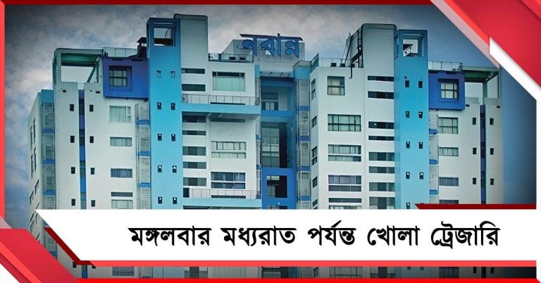 অর্থবর্ষের শেষ লগ্নে বিশেষ তৎপরতা নবান্নের, মঙ্গলবার মধ্যরাত পর্যন্ত খোলা ট্রেজারি