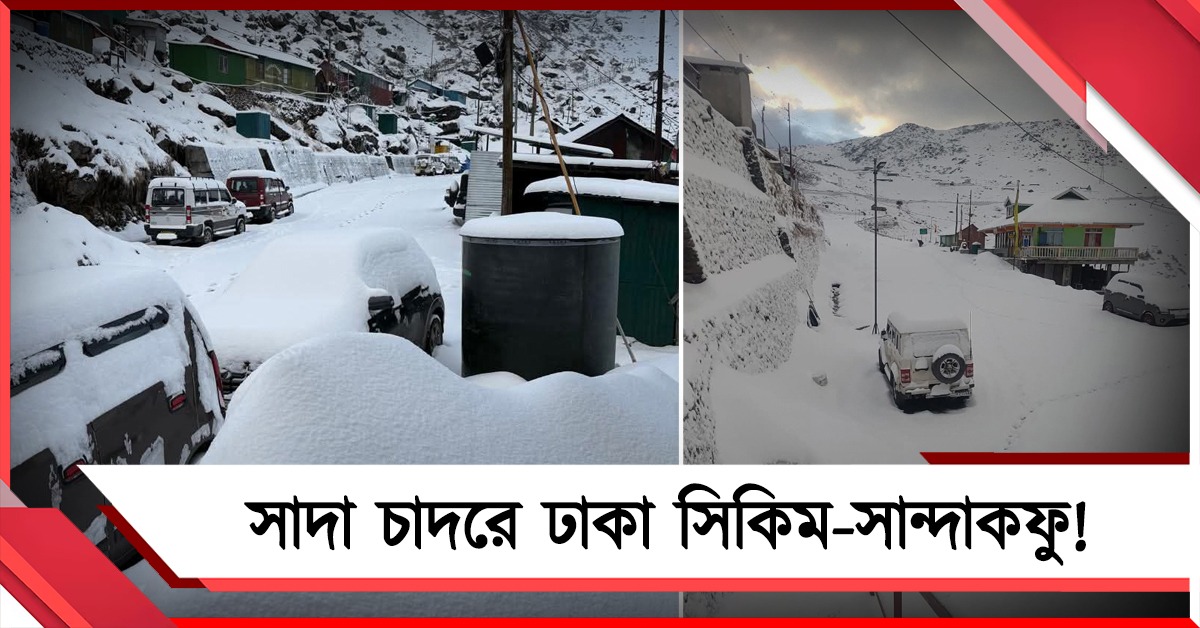 সাদা চাদরে ঢাকা সিকিম-সান্দাকফু! আটকে পর্যটক, উদ্ধার সেনার 