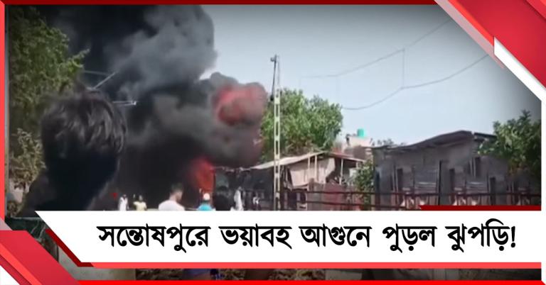 সন্তোষপুরে ভয়াবহ আগুনে পুড়ল ঝুপড়ি! শিয়ালদহ- বজবজ শাখায় ব্যাহত ট্রেন চলাচল