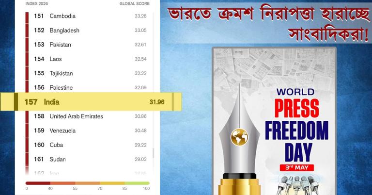 Press Freedom Day: লম্ফঝম্প সার, ভারতে সাংবাদিকদের কাজের পরিবেশ ক্রমশ খারাপ দিকে