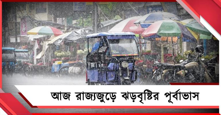 ঘূর্ণাবর্ত-নিম্নচাপের জেরে রাজ্যজুড়ে ঝড়-বৃষ্টির পূর্বাভাস!