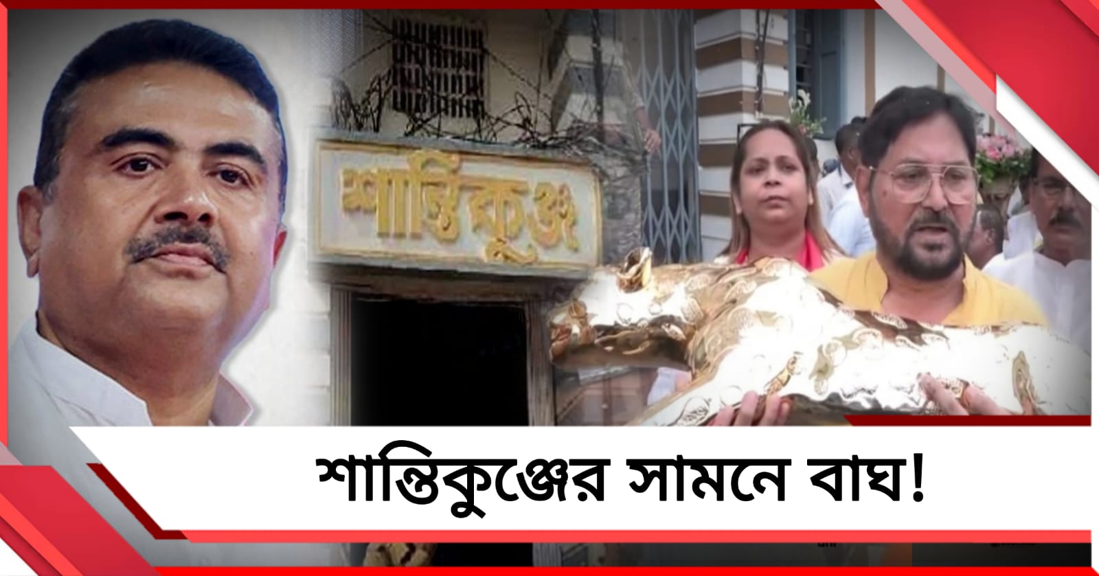শান্তিকুঞ্জের সামনে ব্রোঞ্জের বাঘ! প্রিয় নেতার জন্য অভিনভ উপহার নিয়ে হাজির দমদমের উত্তম 