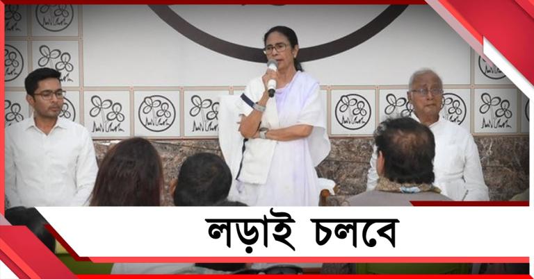 মনোবল শক্ত রাখুন, লড়াই চলবে: কালীঘাটের বৈঠক থেকে সতীর্থদের বার্তা নেত্রীর