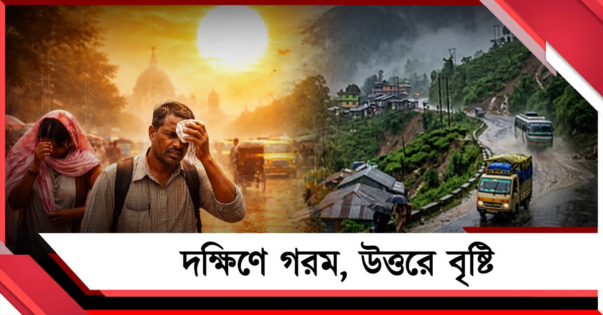 সোমের সকাল থেকে অস্বস্তিকর গরম দক্ষিণবঙ্গে, ঝড়-বৃষ্টি চলবে উত্তরে!