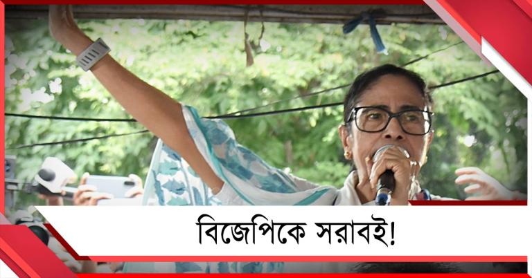 বিজেপিকে সরাবই! ধর্নামঞ্চ থেকে হুঁশিয়ারি তৃণমূল সুপ্রিমোর