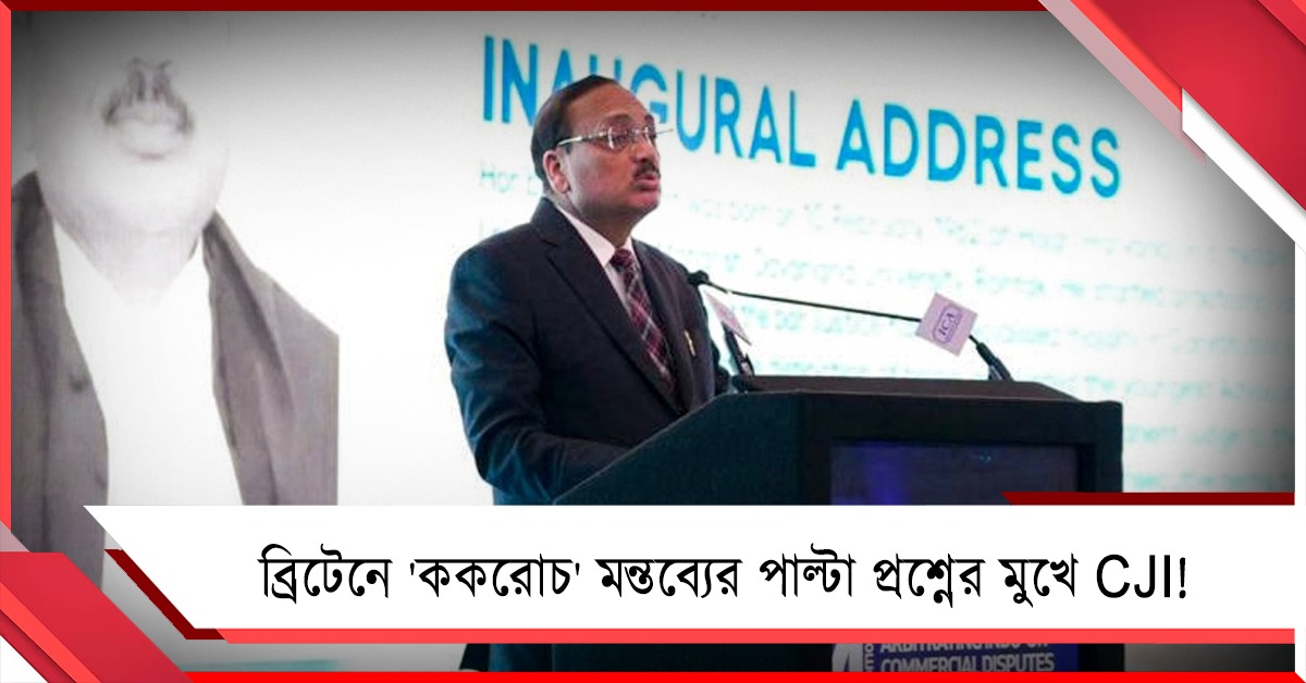 ব্রিটেনে 'ককরোচ' মন্তব্যের পাল্টা প্রশ্নের মুখে CJI! নিন্দা ভারত সরকারের