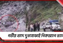 গভীর খাদে দুধবোঝাই পিকঅ্যাপ ভ্যান, মৃত ৬